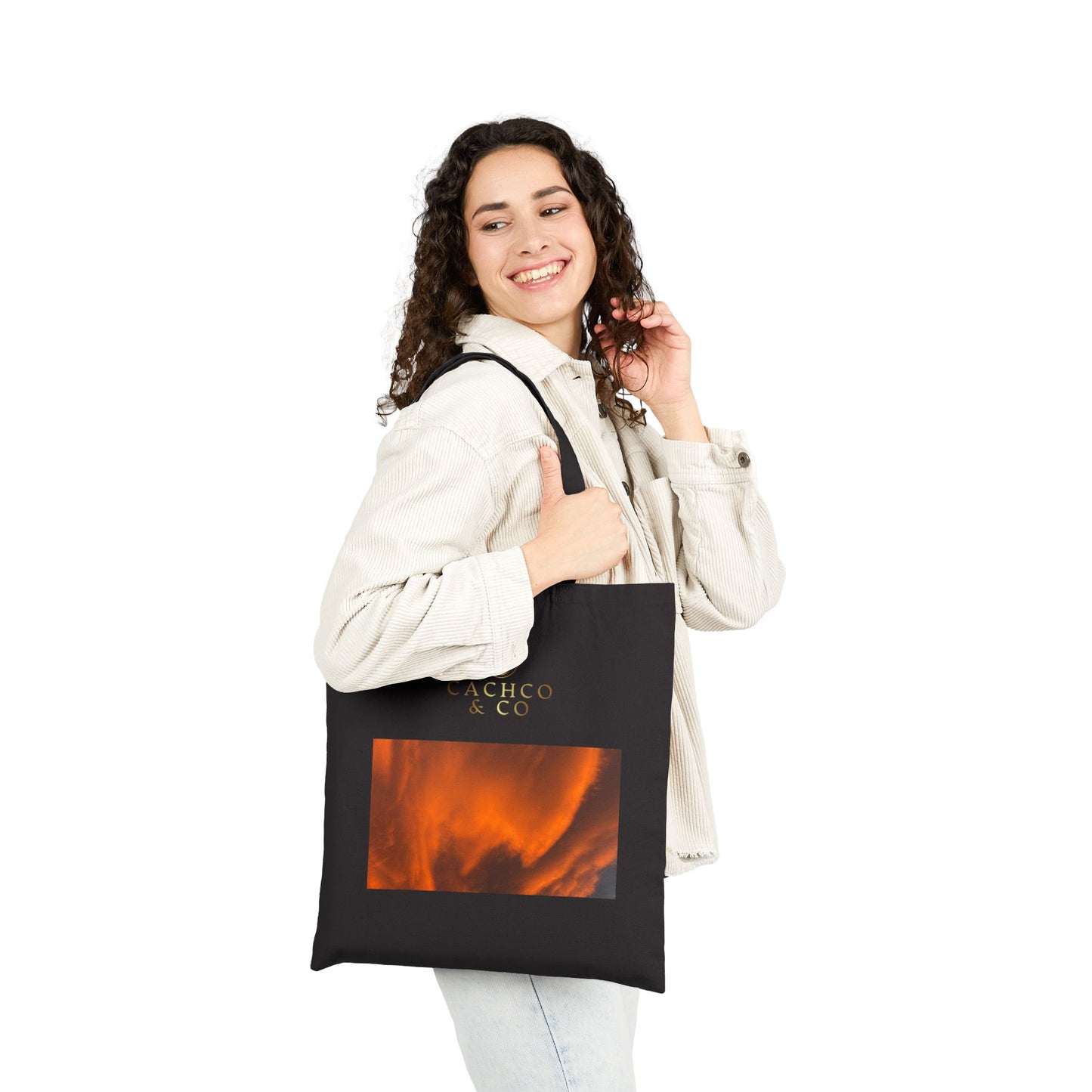 Sunset Photography Canvas Tote Bag, Eco-Friendly Tote, Beach Bag, Gift for Him/Her, Customizable Bag