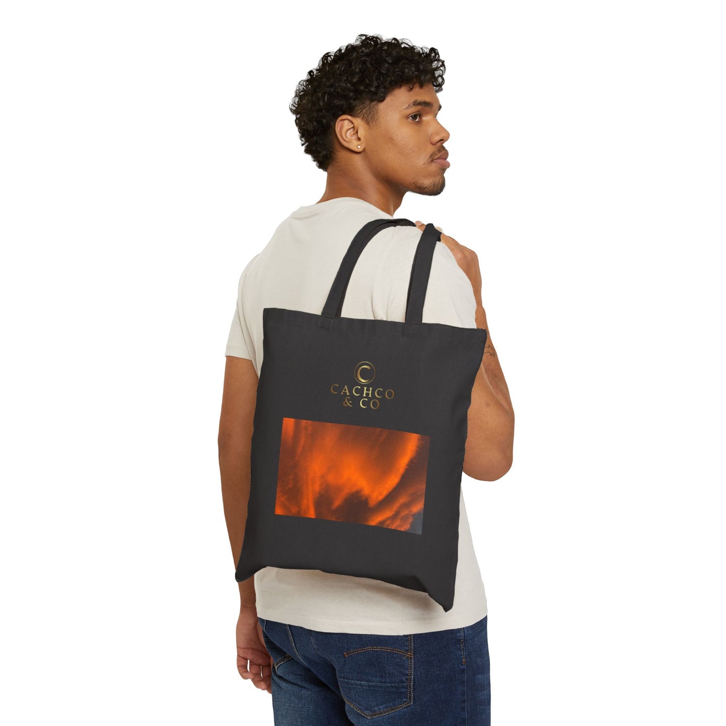 Sunset Photography Canvas Tote Bag, Eco-Friendly Tote, Beach Bag, Gift for Him/Her, Customizable Bag