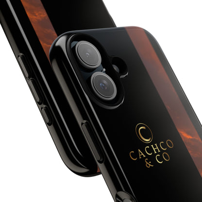 Stylish Tough Phone Case with Sunset Design
