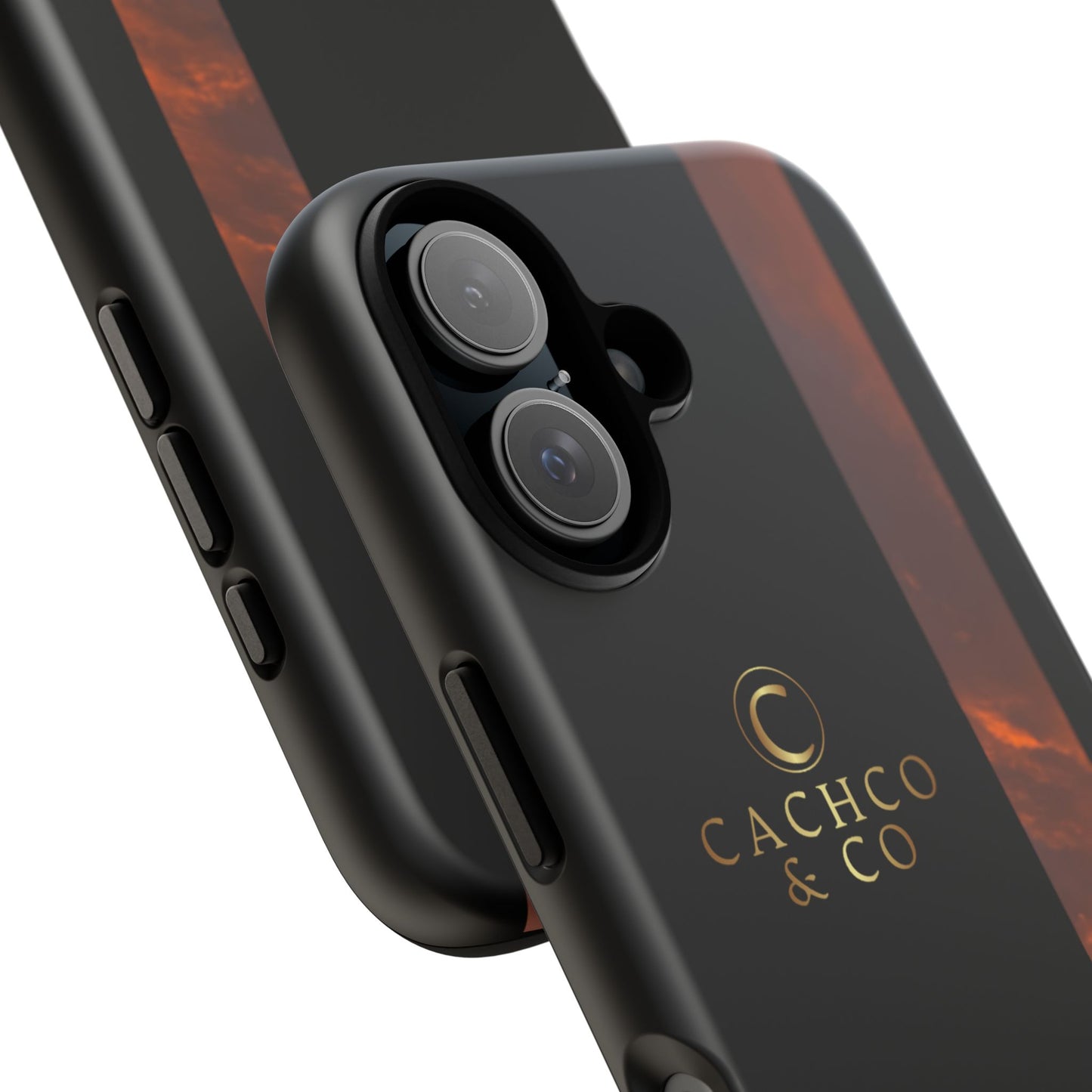 Stylish Tough Phone Case with Sunset Design