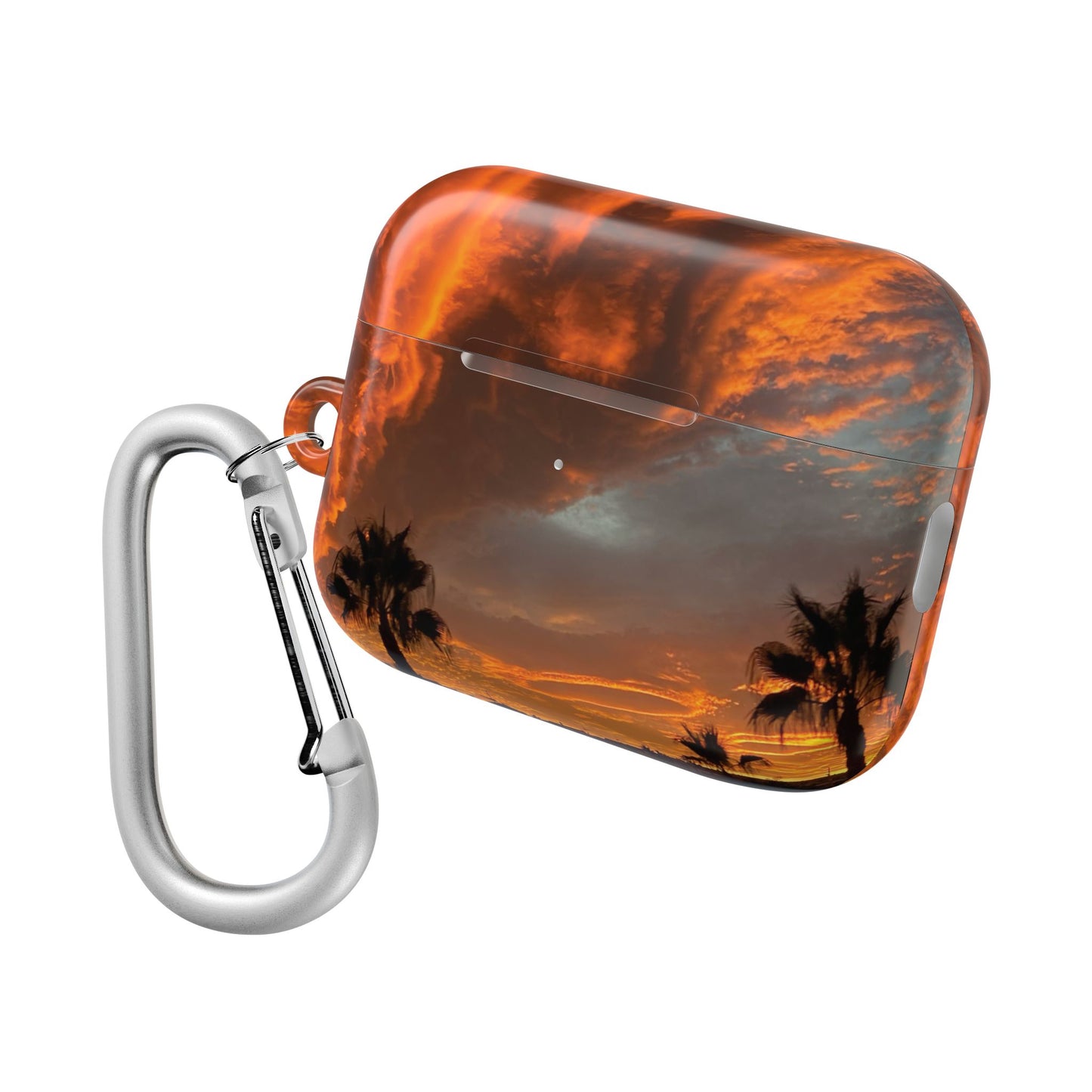 Sunset Palm Tree AirPod Case - Trendy Protective Cover for Music Lovers