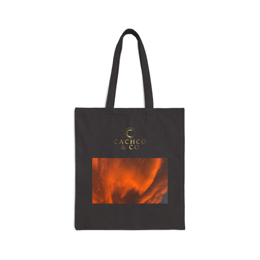 Sunset Photography Canvas Tote Bag, Eco-Friendly Tote, Beach Bag, Gift for Him/Her, Customizable Bag