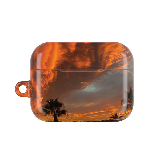 Sunset Palm Tree AirPod Case - Trendy Protective Cover for Music Lovers