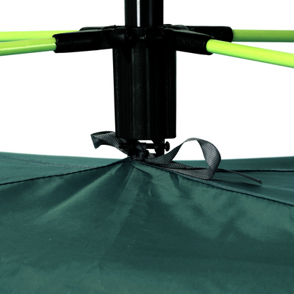 Outsunny 2 Man Pop-up Beach Tent Sun Shade Shelter Hut w/ Windows Door Green