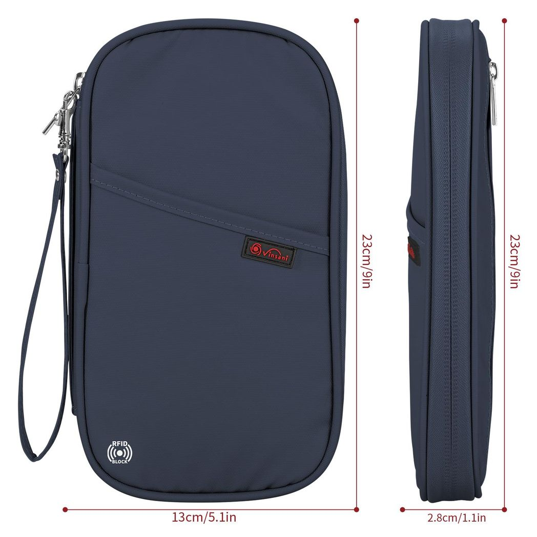 VINSANI DELUXE PASSPORT ORG NAVY BLUE 1010327
